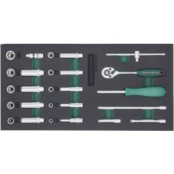 Zestaw 26szt. narzędzi 1/4'' we wkładce EVA S04H2126KV Jonnesway